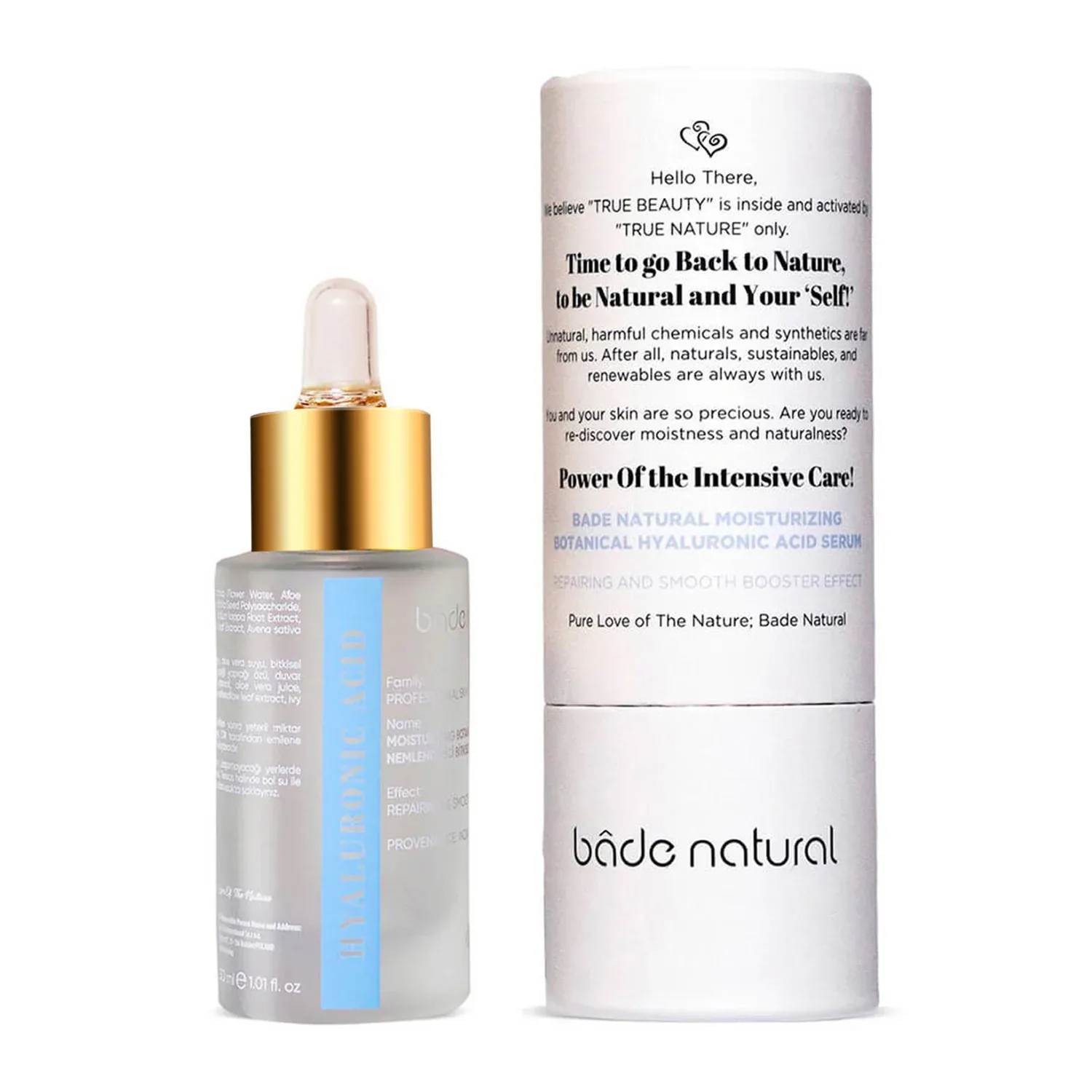 bitkisel nemlendirici hyalüronik asit serum - onarıcı ve nem destekleyici