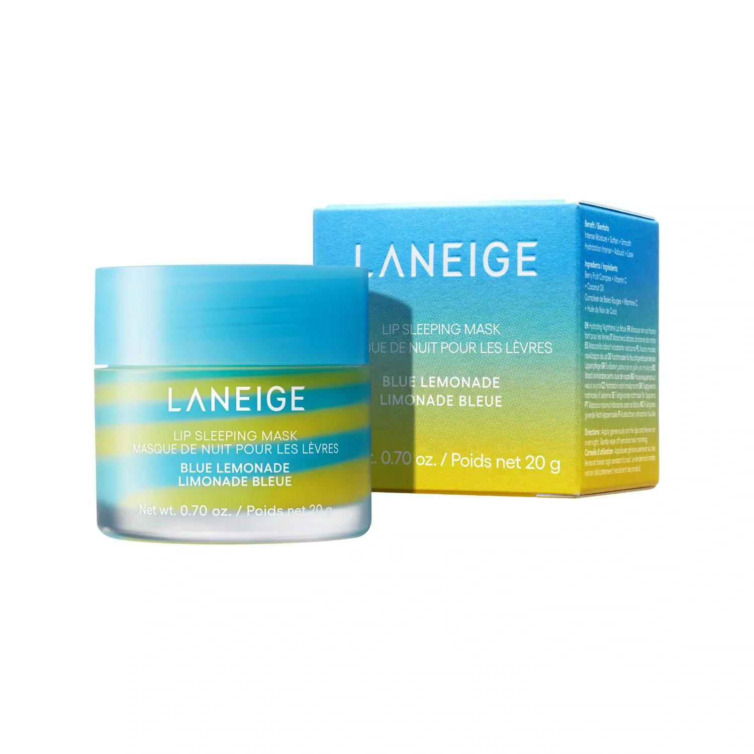 lip sleeping mask blue lemonade - sınırlı üretim gece dudak maskesi