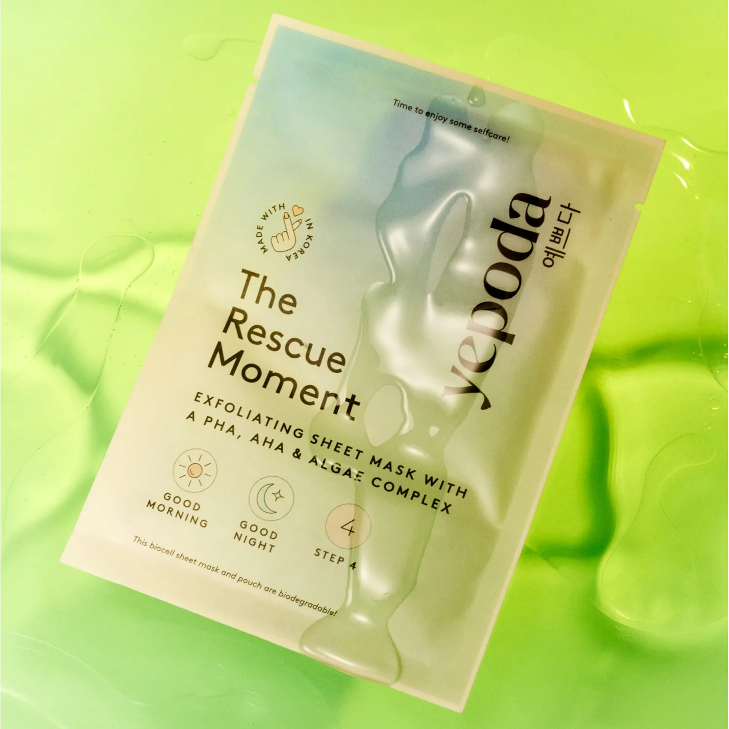the rescue moment – pha, aha ve yosun kompleksi i̇çeren peeling yüz maskesi