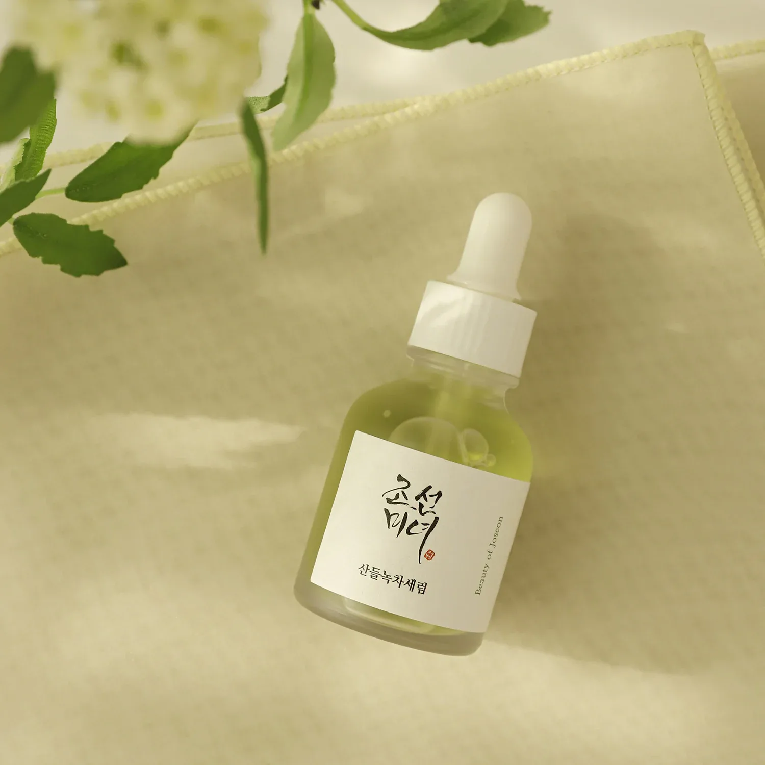 calming serum: green tea + panthenol - geliştirilmiş yatıştırma ve nemlendirme