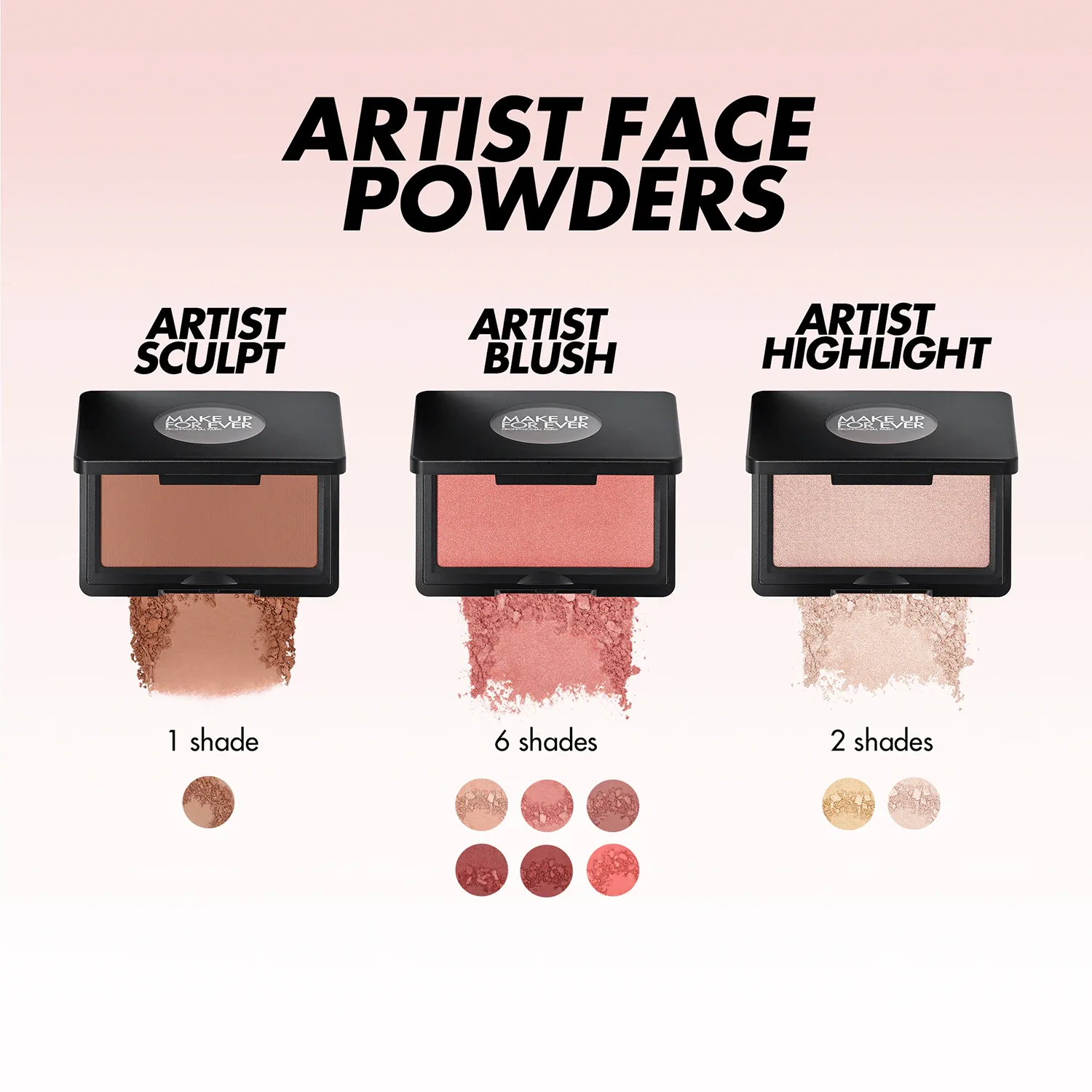 artist face powders - allık