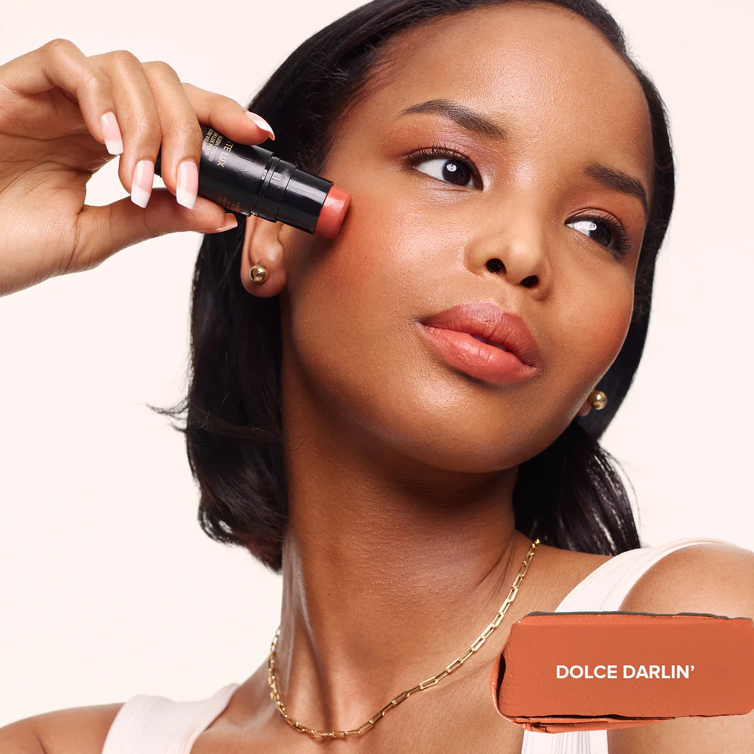 nudies all over face matte lux - kremsi allık