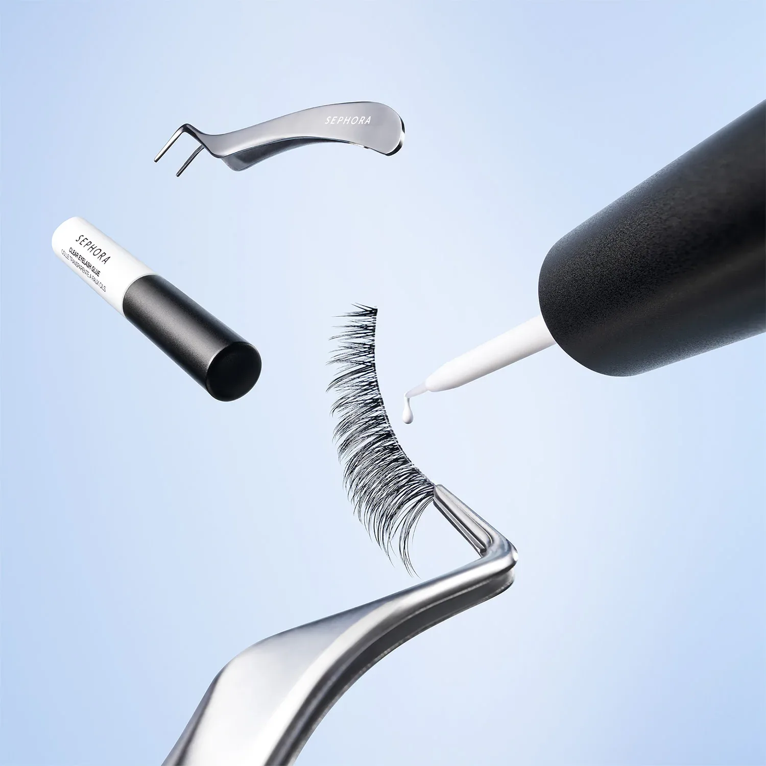 false eyelash applicator - paslanmaz çelik takma kirpik uygulayıcısı