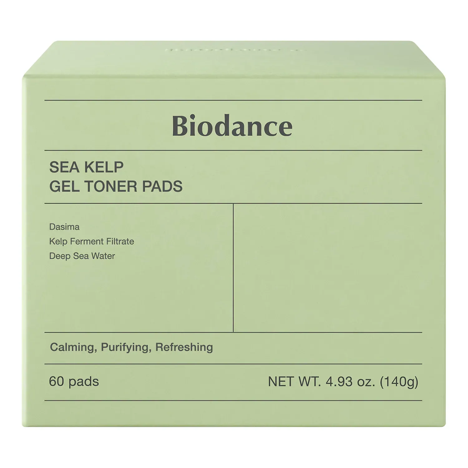 sea kelp gel toner pads - yatıştırıcı ve arındırıcı maske