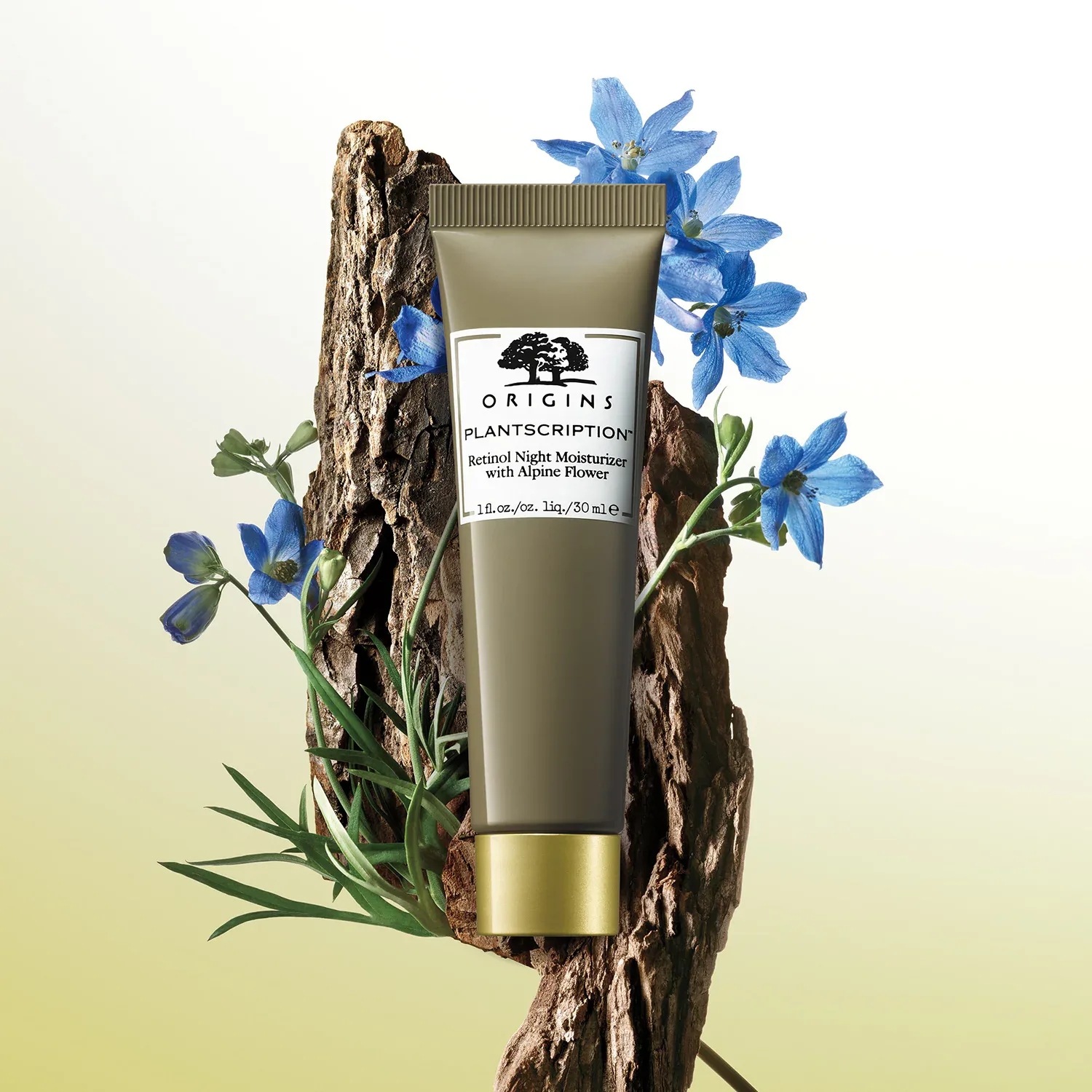 plantscription - retinol ve alp çiçeği ile gece nemlendirici bakım