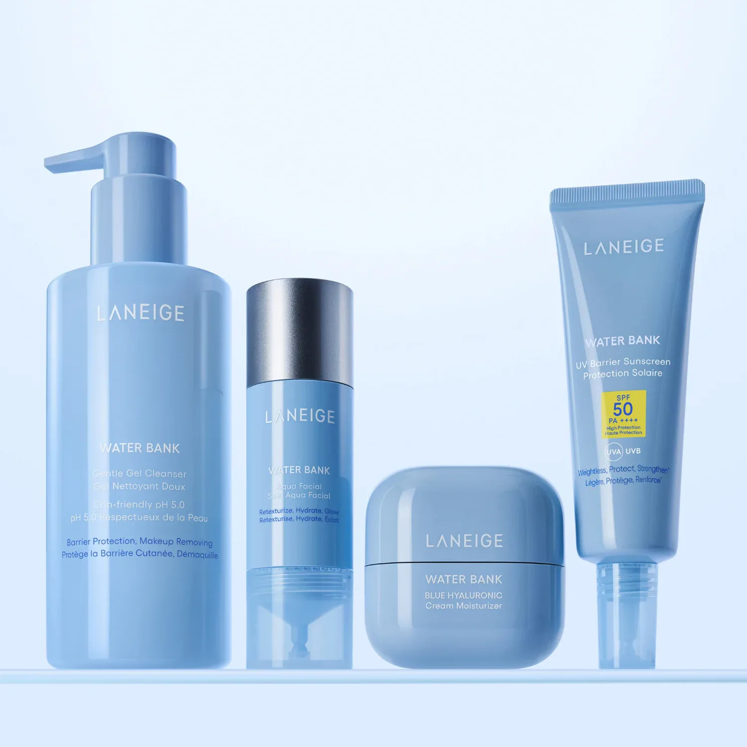 water bank aqua facial - aha/bha içerikli aydınlatıcı ve nemlendirici serum