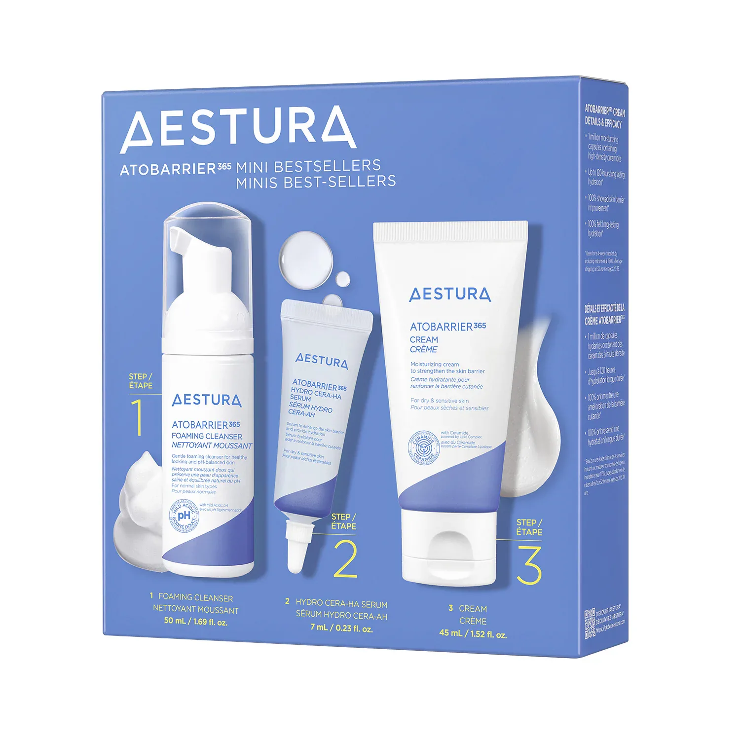 atobarrier365 bestseller kit - hassas ciltler i̇çin mini yüz bakım seti