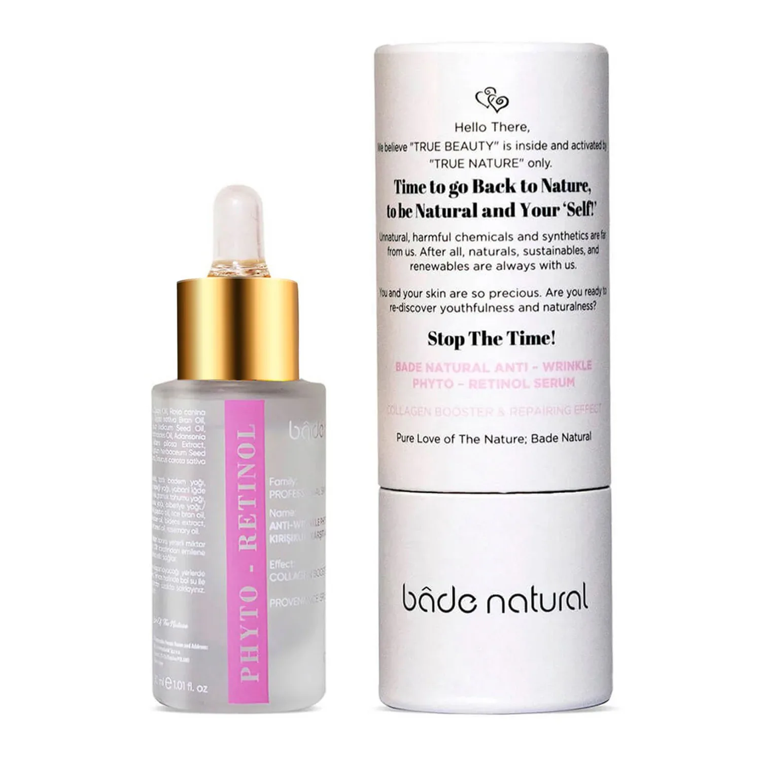 kırışıklık karşıtı alternatif retinol serum - kolajen destekleyici ve onarıcı