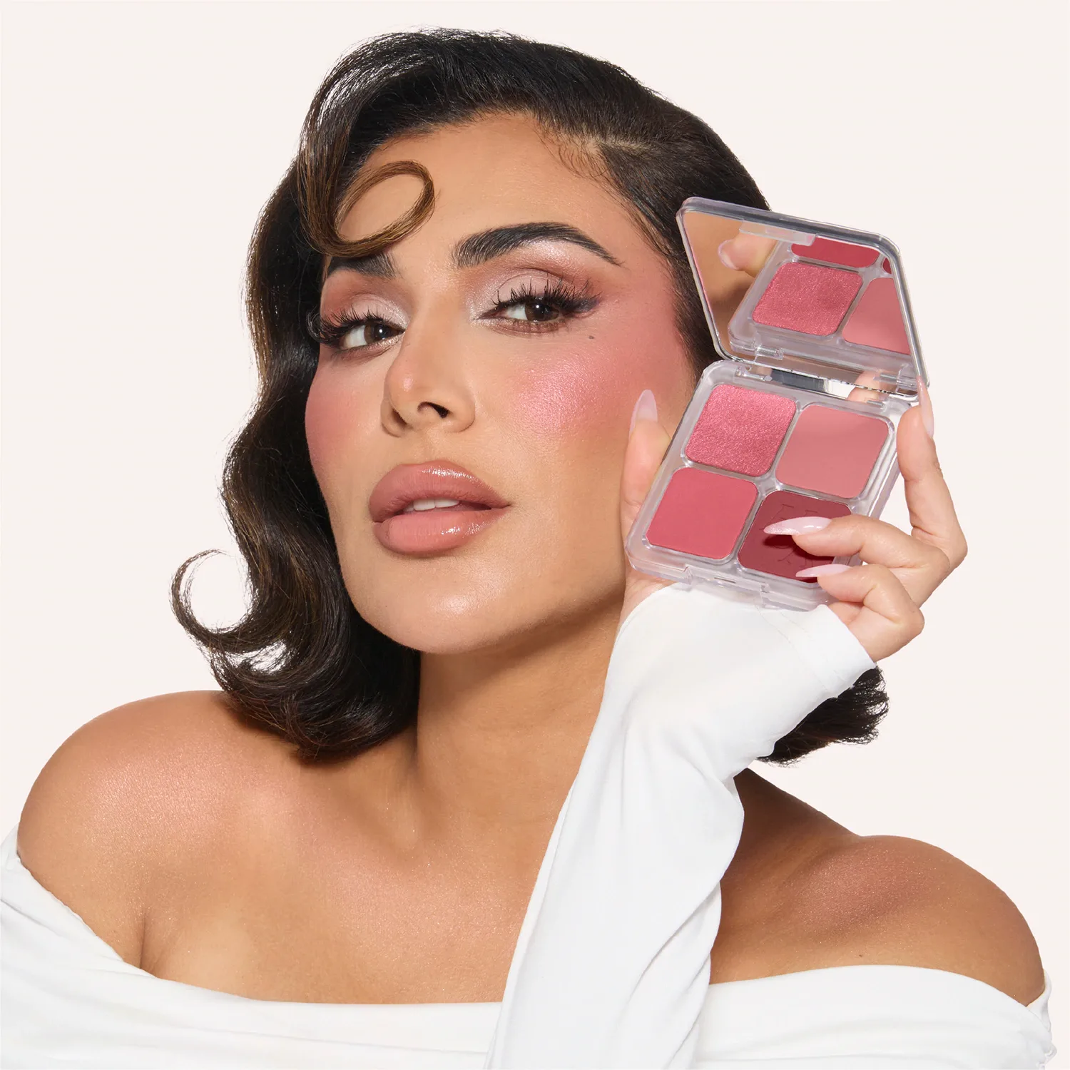 blush filter blurring blushlighters palette - allık ve aydınlatıcı paleti