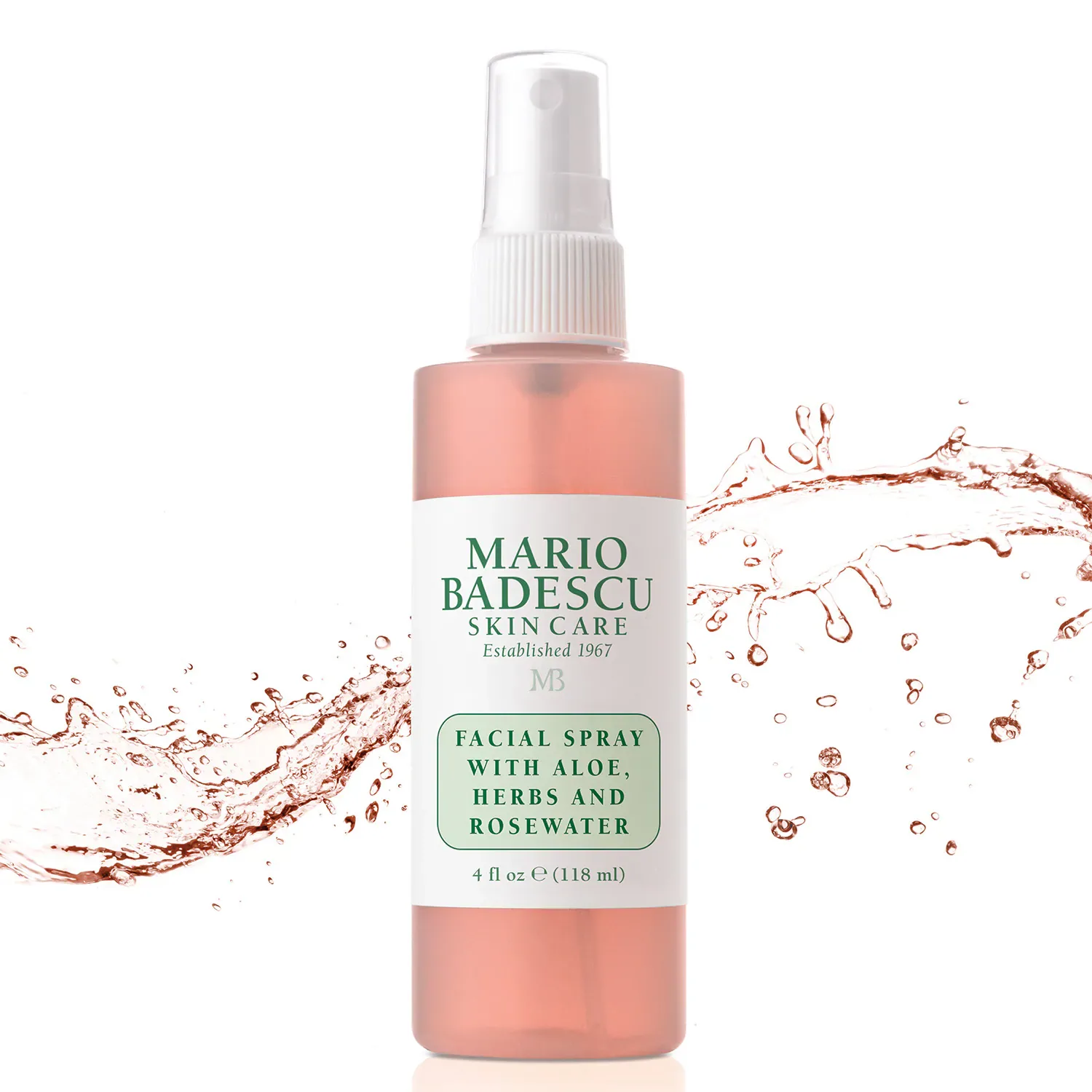 facial spray with aloe, herbs and rosewater