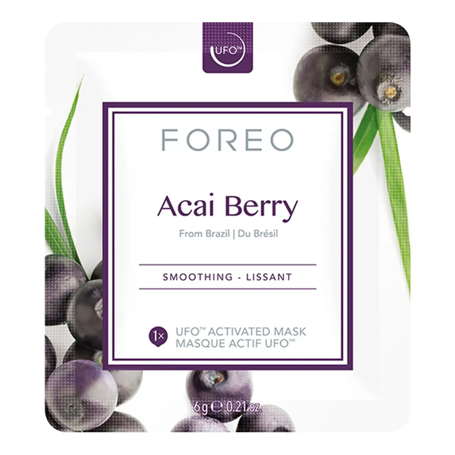 ufo™ mask acai berry - pürüzsüzleştirici 6'lı aktif maske