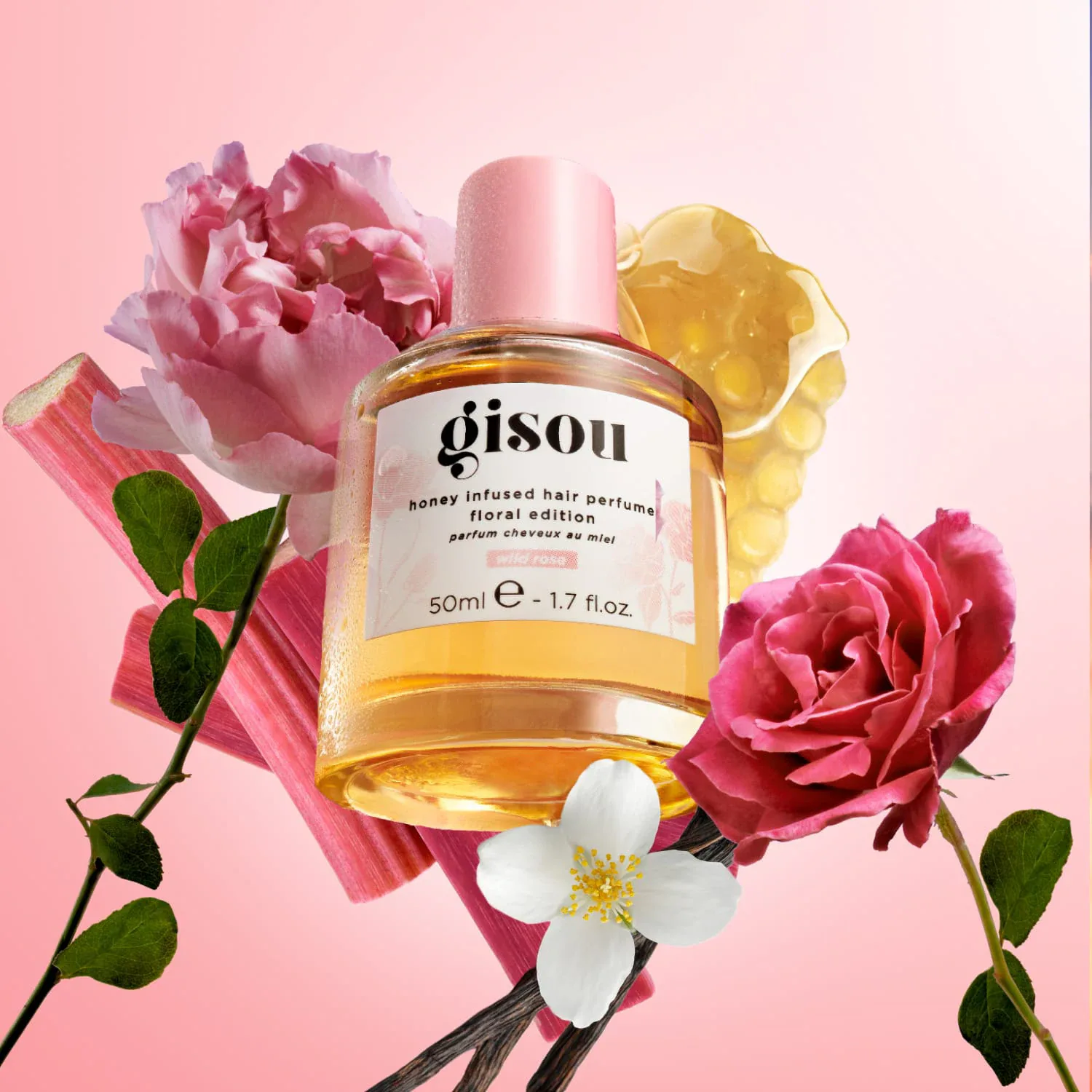 honey infused hair perfume - wild rose