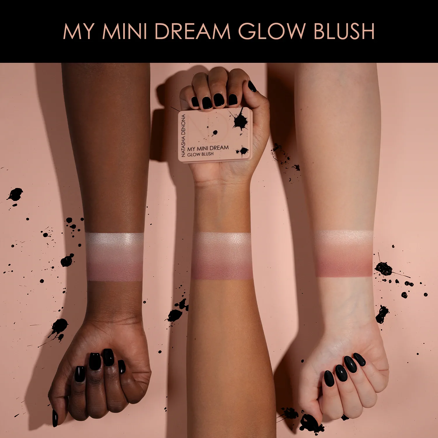 my mini dream glow blush - aydınlatıcı ve allık paleti