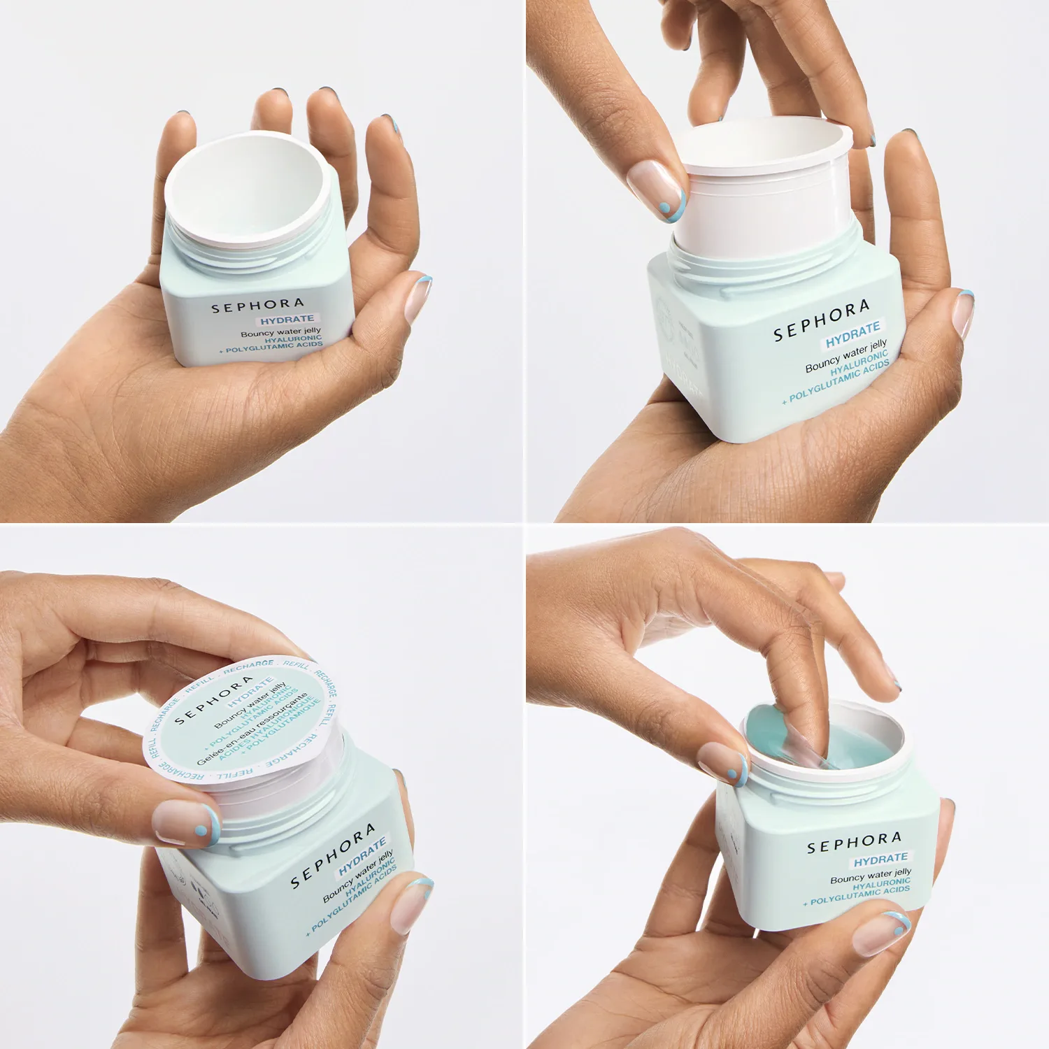 hydrate - hyaluronik + poliglutamik asit içeren bouncy water jelly