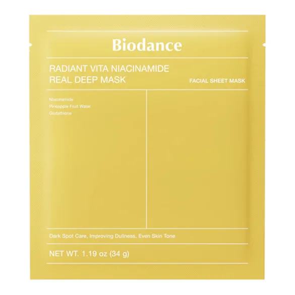 radiant vita niacinamide real deep mask - aydınlatıcı ve eşitleyici maske