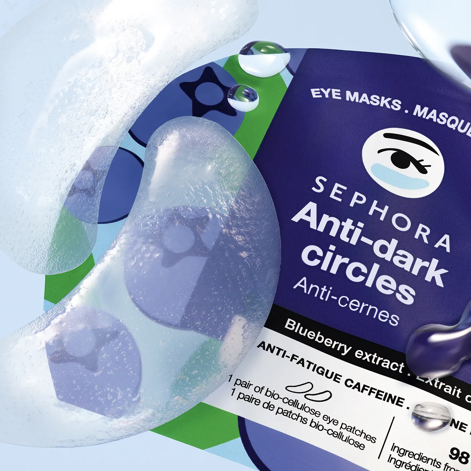 yorgunluk önleyici göz maskeleri - biyoselüloz maskeler