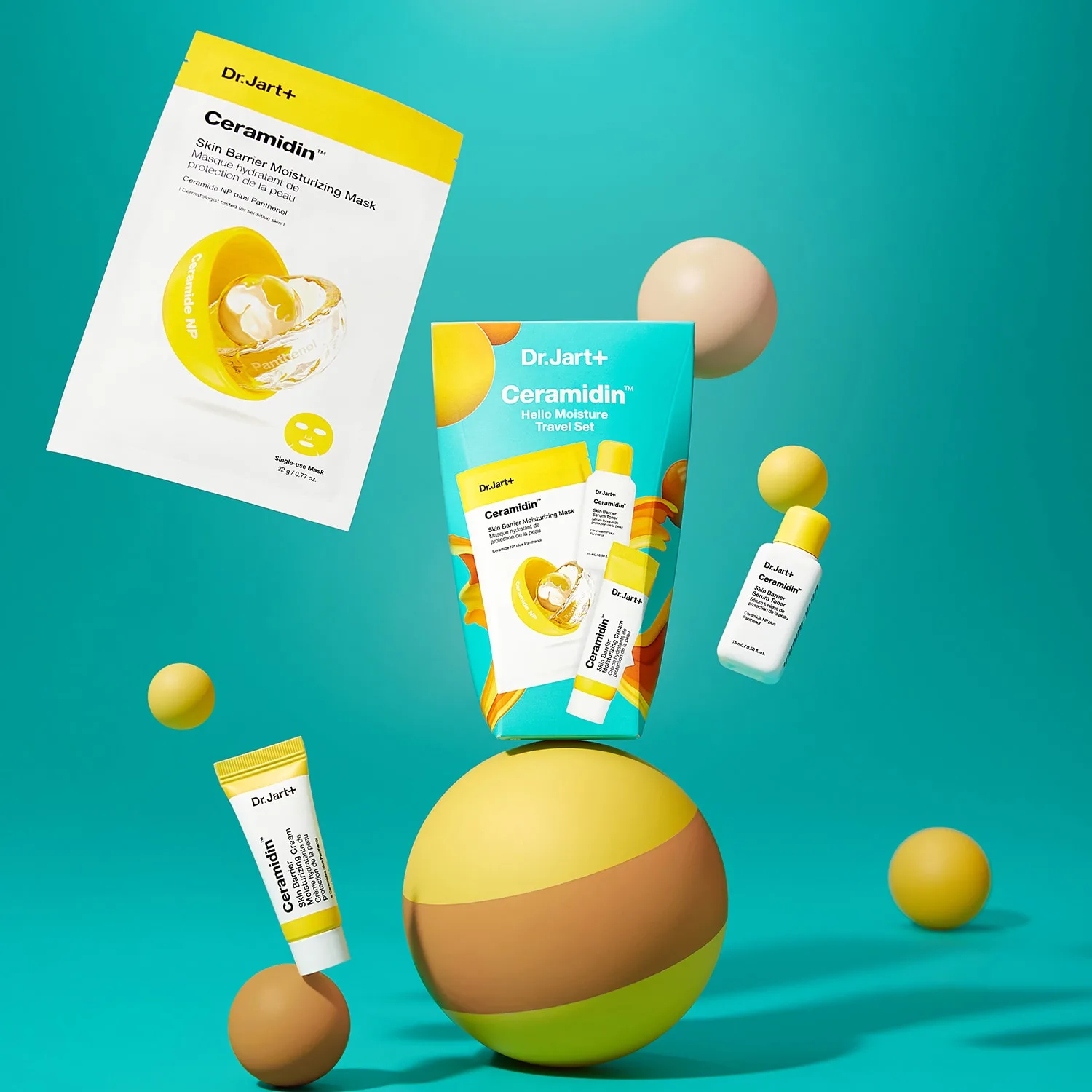 ceramidin™ - seyahat boy nemlendirici maske seti